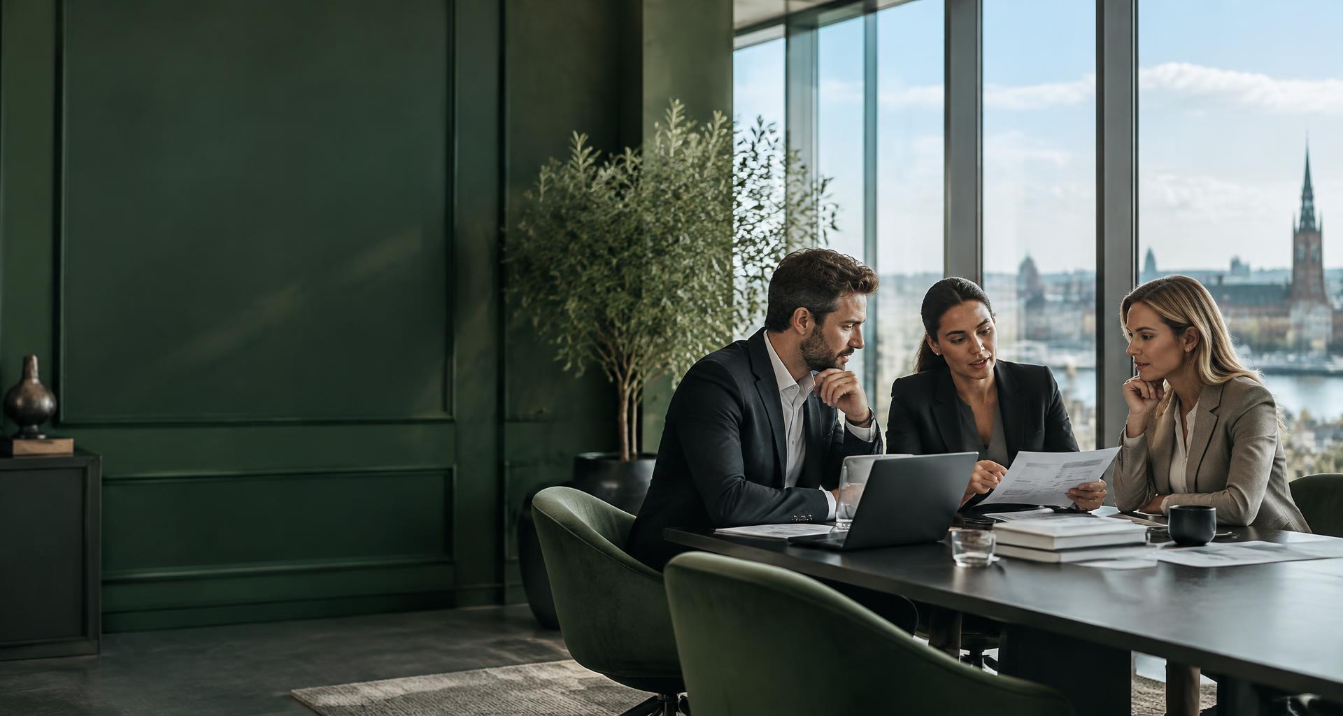 Business consultants developing a plan of action